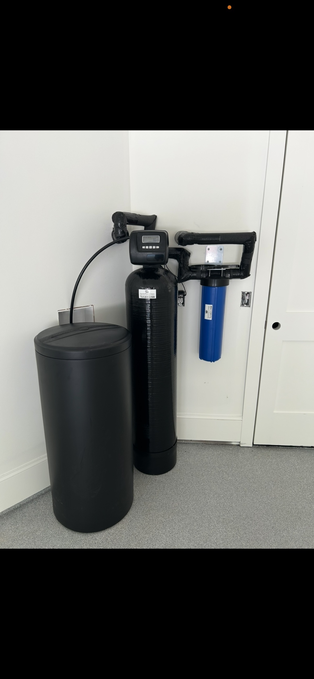 Water softener install