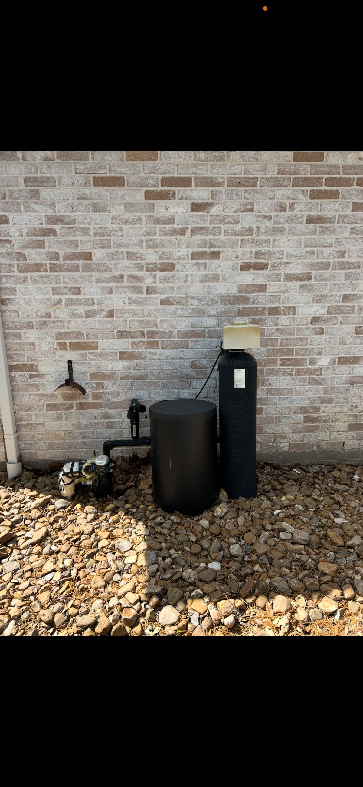 Exterior softener install