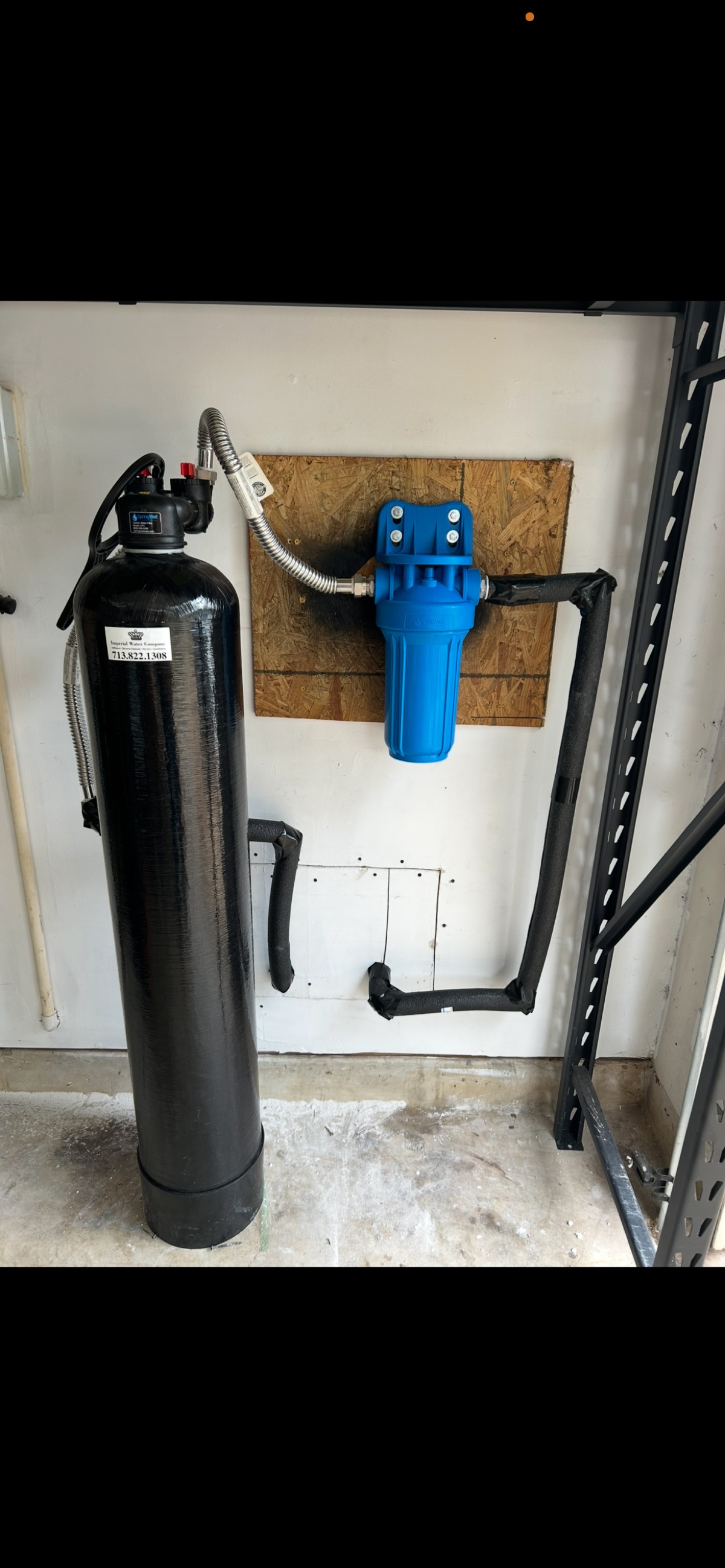 Carbon filter install